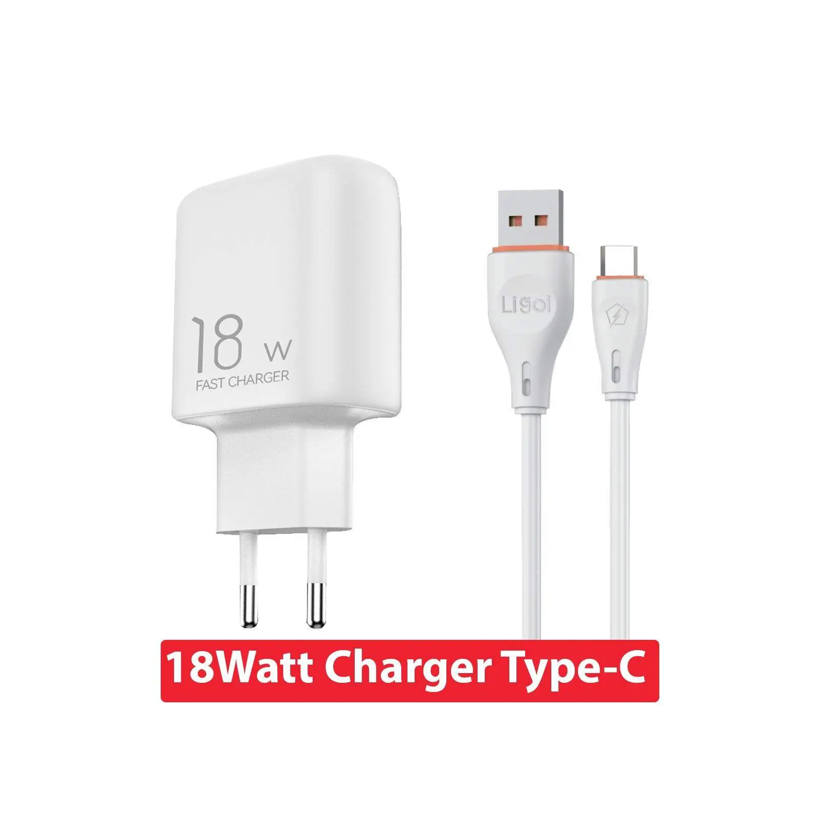 LIGOI LE18 18W FAST CHARGER WITH CABLE