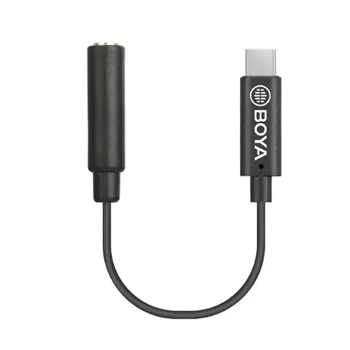 [01090] Boya BY-K4 3.5mm TRS to Type-C Audio Adapter