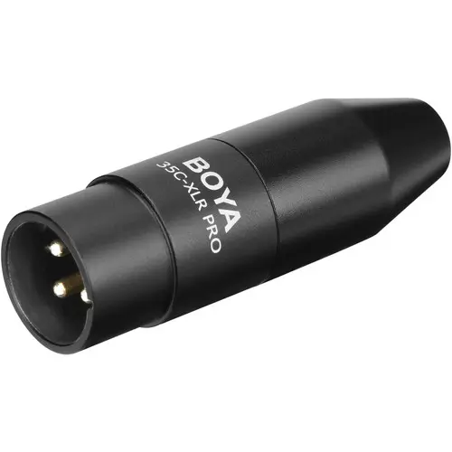 [01064] Boya 35C-XLR Pro Mini-Jack to XLR Adapter with Power Converter
