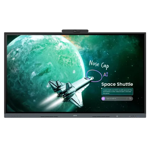 BenQ RE7505AC 75" 4K UHD Interactive Flat Panel Display with 50 MP AI Camera