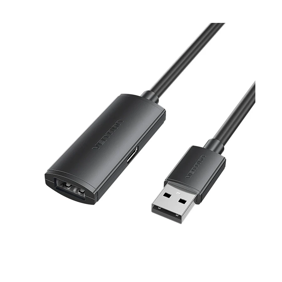 Vention CBKBQ USB Male to Female 20 Meter Black Extension Cable #CBKBQ 