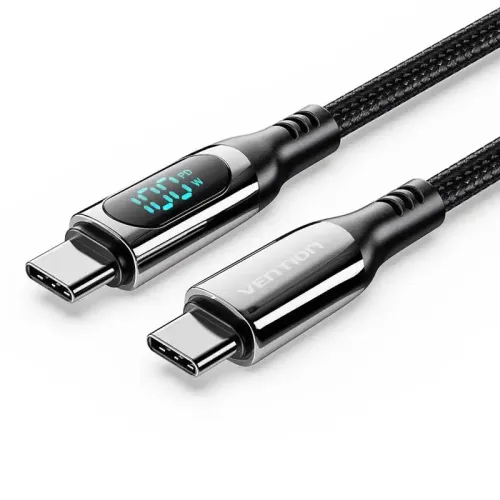 VENTION TAYBAV 100W USB 2.0 Type-C to Type-C Cable With LED Display 