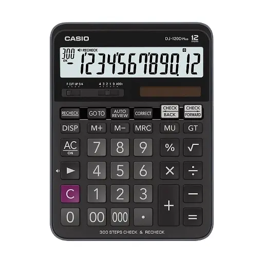 [01370] Casio DJ-120D Plus Check & Recheck Desktop Calculator #CB151