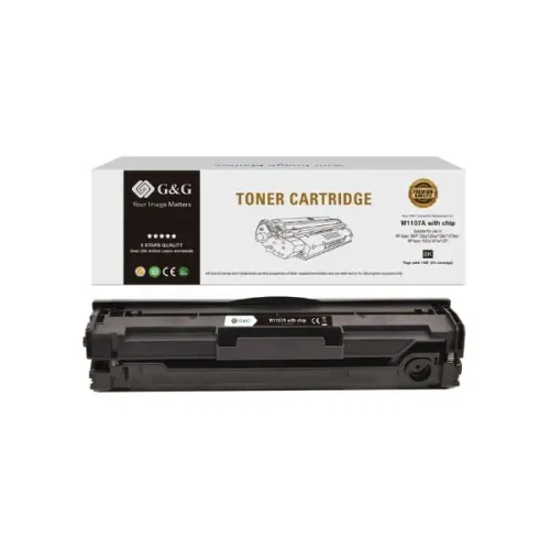 G&G W1107A Black Toner Without Chip