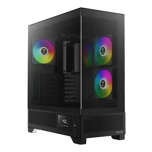 [02720] Gamdias ATLAS M1 ARGB ATX Mid-Tower Gaming Casing