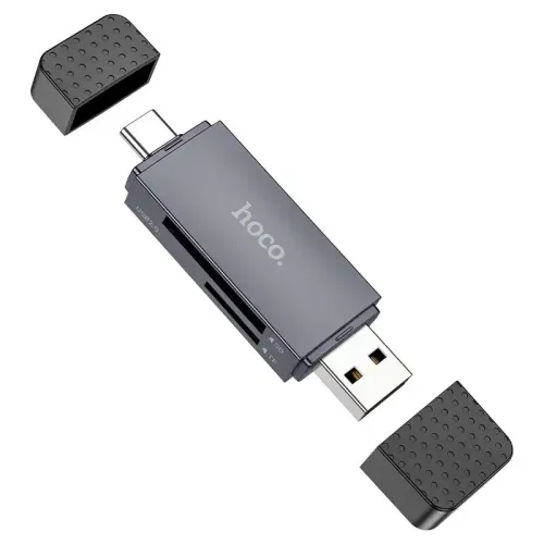 [0006742] Hoco HB45 Spirit 2-in-1 USB & Type-C 2.0 Card Reader 