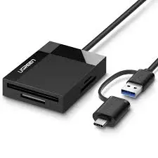 [06907] UGREEN USB 3.0 Multifunction Card Reader with Type-C male Black 50CM #40755