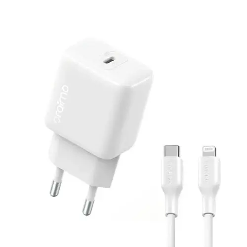 Oraimo PowerCube 202 20W Charger Adapter with Type-C to Lightning Cable #OCW-5202-ECL