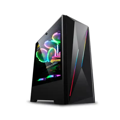 [0006884] ARESZE P3 Mid-Tower Gaming Desktop Casing - Black