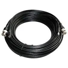 VIDEO RG59 CABLE COMBINED (VIDEO+POWER) 1 METER BLACK