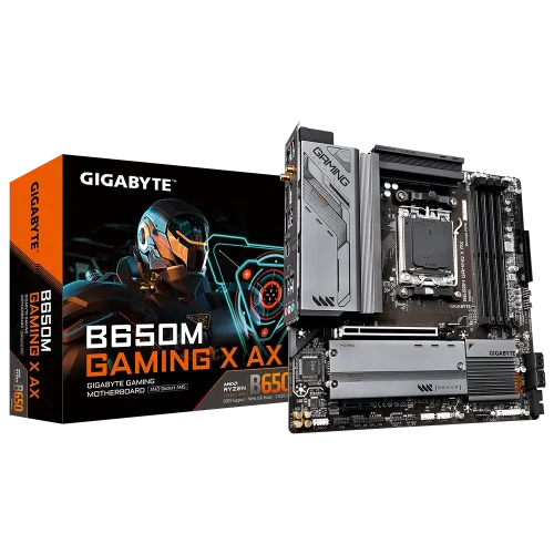[02575] GIGABYTE B650M GAMING X AX DDR5 AM5 Motherboard