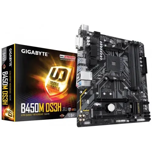 GIGABYTE B450M DS3H AM4 AMD Micro ATX Motherboard