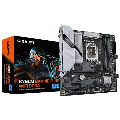[0007080] GIGABYTE B760M GAMING PLUS (Wi-Fi 6) DDR4 Intel Motherboard  