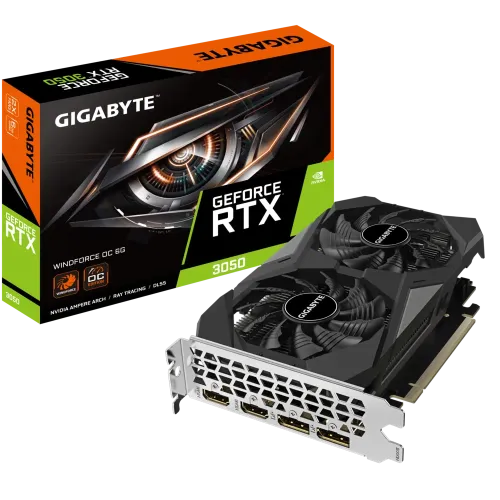 [0007109] GIGABYTE GeForce RTX 3050 WINDFORCE OC 6GB GDDR6 Graphics Card