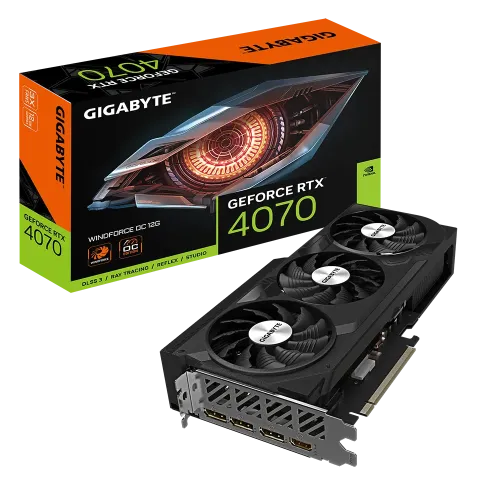 GIGABYTE GeForce RTX­­ 4070 WINDFORCE OC 12GB GDDR6X Graphics Card