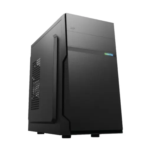 [0000456] Value Top VT-R875 Mini Tower Black Micro-ATX Desktop Casing With Standard PSU