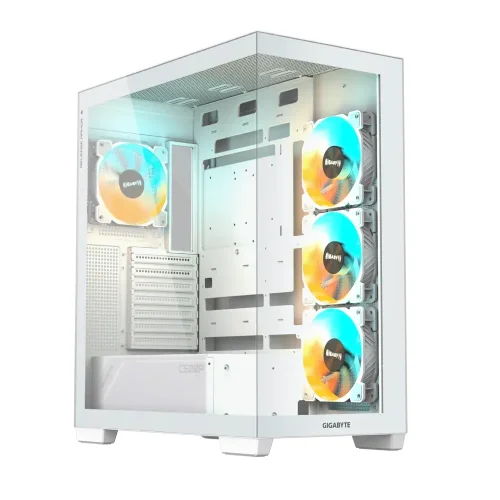 [0007251] GIGABYTE C500 Panoramic Stealth Ice Mid Tower ATX Desktop Case (White)