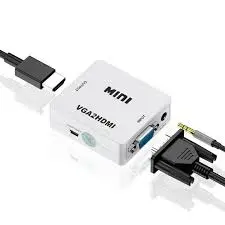 VGA TO HDMI+VGA 2K ADAPTER WITH USB+AUDIO (PAPER BOX)