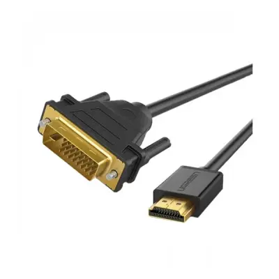 [06619] UGREEN HD106 (10136) HDMI Male to DVI Male 3M Black Cable