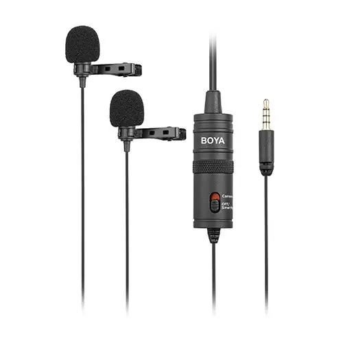 [01096] Boya BY-M1DM Dual Omni Directional Lavalier Microphone