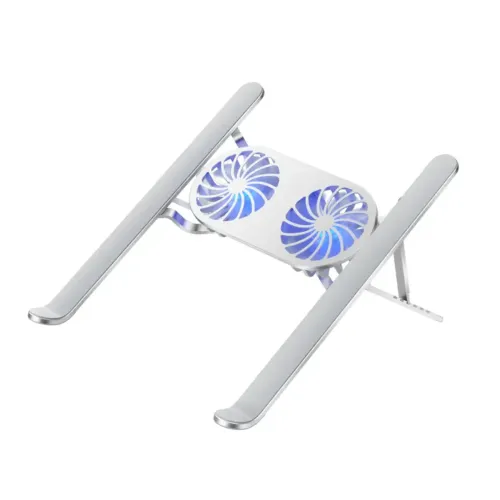 [07375] WiWU S400 Pro Foldable Aluminum Laptop Stand With Cooling Fan