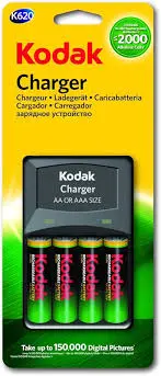 [0007750] KODAK K620E AA/AAA NI-MH 4 SLOT BATTERY CHARGER
