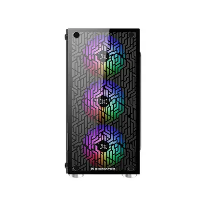 [0000479] Xigmatek NYX ARGB Mini Tower Black (EN45822) Micro-ATX Gaming Casing