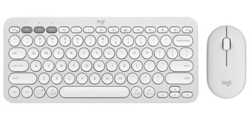 [04111] Logitech Pebble 2 Tonal White Bluetooth Keyboard & Mouse Combo #920-012188