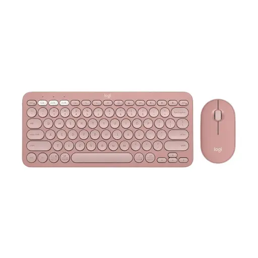 [0007948] Logitech Pebble 2 Tonal Rose Bluetooth Keyboard & Mouse Combo #920-012189