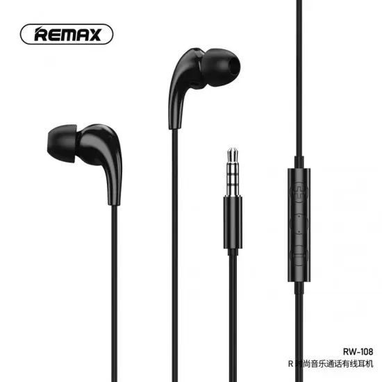 Remax RW-108 Fashion Music Call Wired Earphone