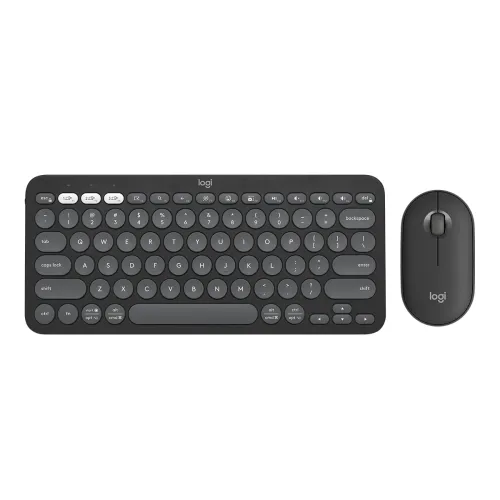 Logitech Pebble 2 Tonal Graphite Bluetooth Keyboard & Mouse Combo #920-012187