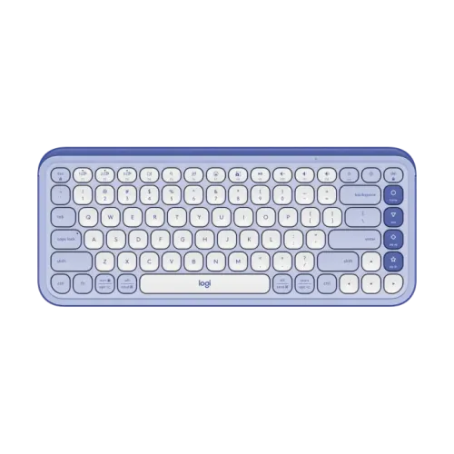 [04105] Logitech POP Icon Keys Wireless Lilac & Off White Keyboard #920-013050
