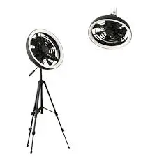 JISULIFE FA17 Outdoor LED Ceiling Fan with Long Tripod Stand