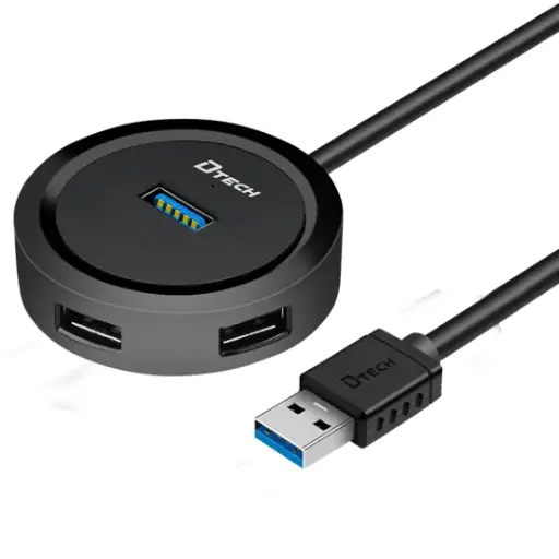 [01777] DTECH TYPE-C TO USB 3.0 HUB 4PORT 1.2M CABLE #DT-3327A