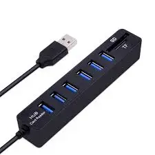 COMBO USB HUB+CARD READER 6 PORT WITH SWITCH 2.0 CABLE 80CM