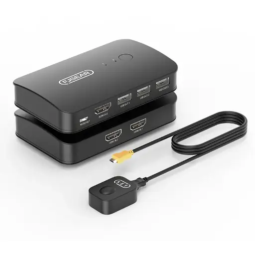 [0008243] FJ-HK201 4K 2 Port HDMI KVM Switch