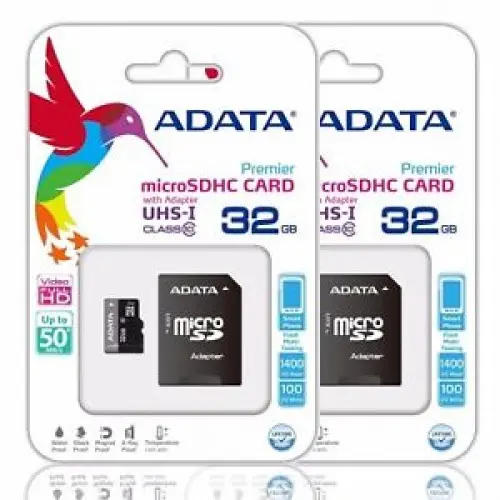 [00789] Adata 32GB Micro SD Class-10 (SDHC-UHX-I) Memory Card With Adapter