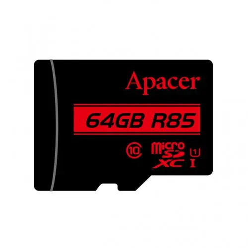 [0008574] Apacer R85 64GB MICRO SDHC UHS-1 U1 CLASS 10 Memory Card