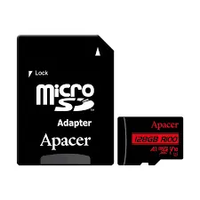 [00921] Apacer 128GB (R100) MicroSD Class-10 Memory Card with Adapter