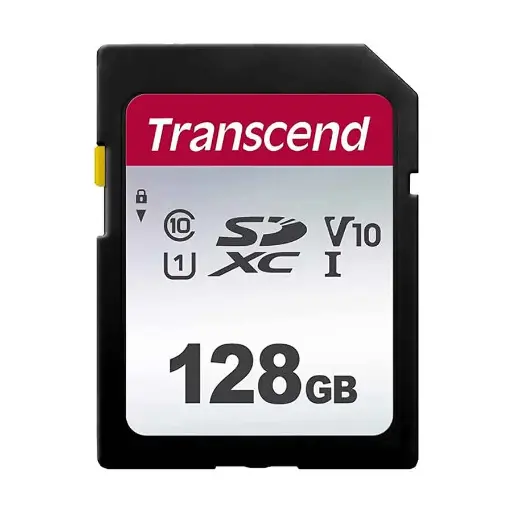 [0008602] Transcend SDXC/SDHC 300S 128GB UHS-I U1 SD Card #TS128GSDC300S