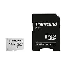 [06149] Transcend 16GB Micro SD (UHS-I U1) class-10 Memory Card with Adapter