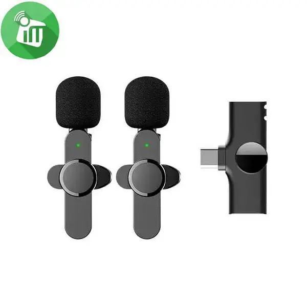 COTEetCI 74005 Type-C Wireless Microphone (1 Drag 2 Double Mic)