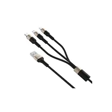 [02905] HAVIT H691 1.2 M 2.0A 3-in-1 Micro Android Lightning Iphone And Type-c Data And Charging Cable