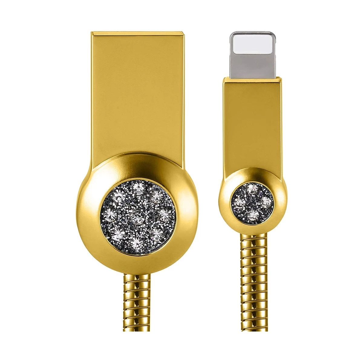 Remax USB Male to Lightning Gold 1 Meter Data Cable #RC-085i