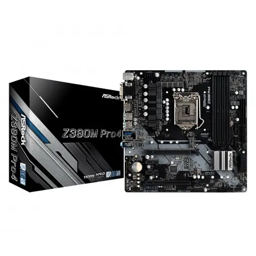 [0008705] ASRock Z390M Pro4 9th Gen Micro ATX Motherboard
