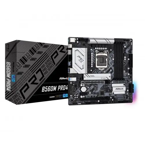 [00537] ASRock B560M Pro4 10th and 11th Gen Micro ATX Motherboard