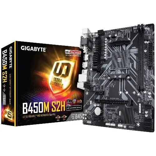 [02564] GIGABYTE B450M S2H AMD AM4 Micro ATX Motherboard