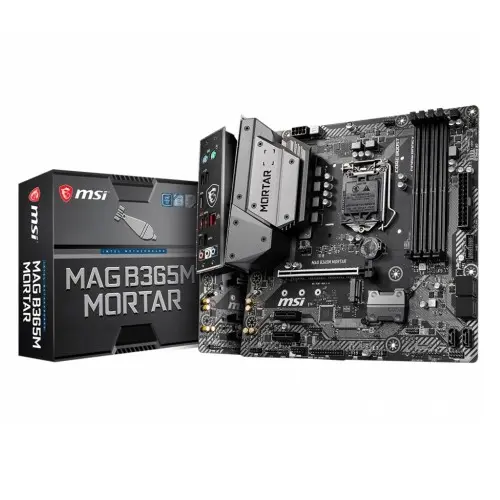 [0008714] MSI MAG B365M Mortar 9th and 8th Gen DDR4 Military Style Micro-ATX Motherboard