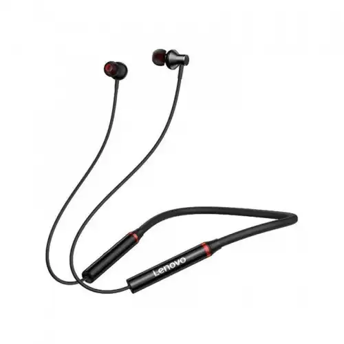 [03958] Lenovo HE05X Bluetooth Neckband Earphone Black