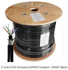 [0008907] NETLINK CAT-6 OUTDOOR NETWORKING CABLE (WOOODEN DRUM)